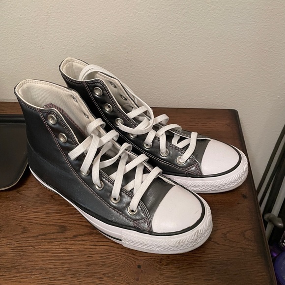 Converse Shoes - Converse All Star Gray and White High-Top Sneakers